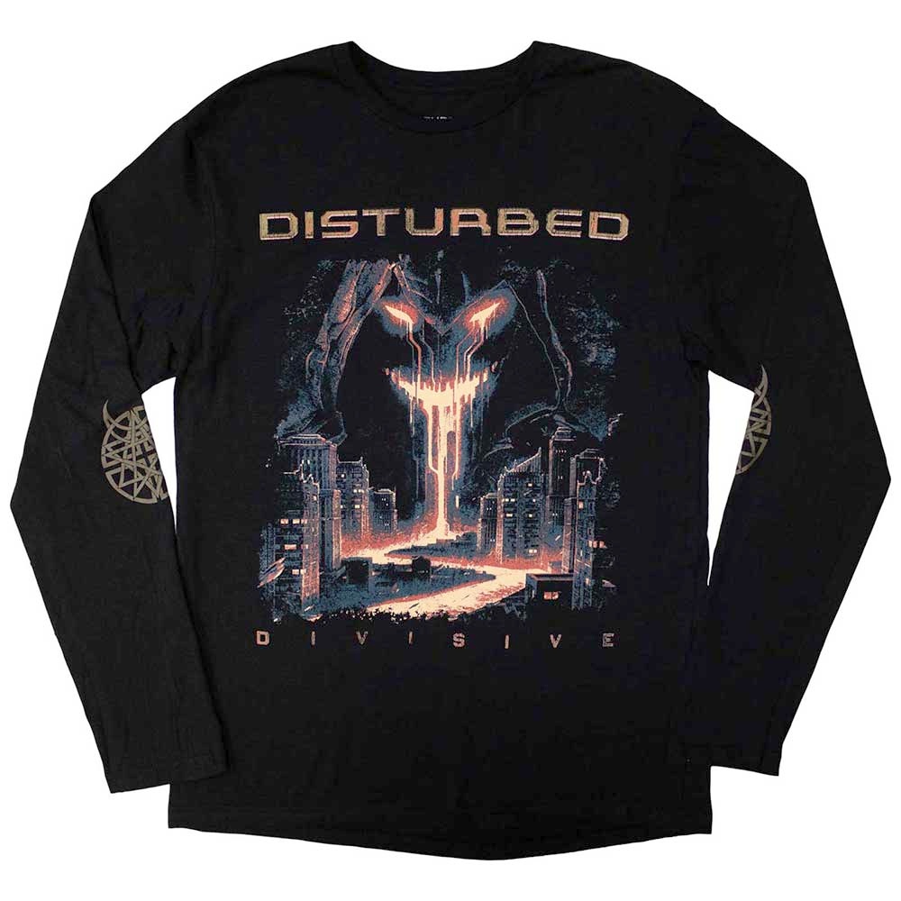 Disturbed - European Tour '23 Divisive Longsleeve shirt - Zwart